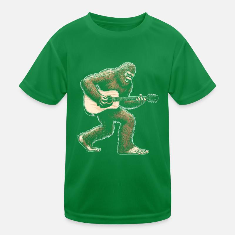 Bigfoot Guiter klassischer Gitarrist Kinder Funktions-T-Shirt