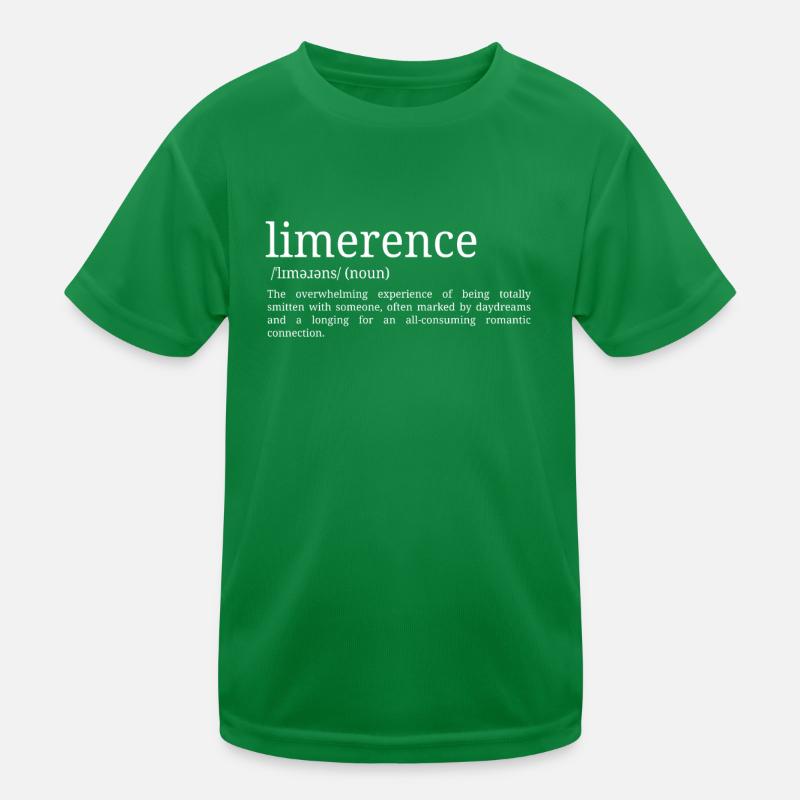 Limerence - Dictionary Definition Kids Functional T-Shirt