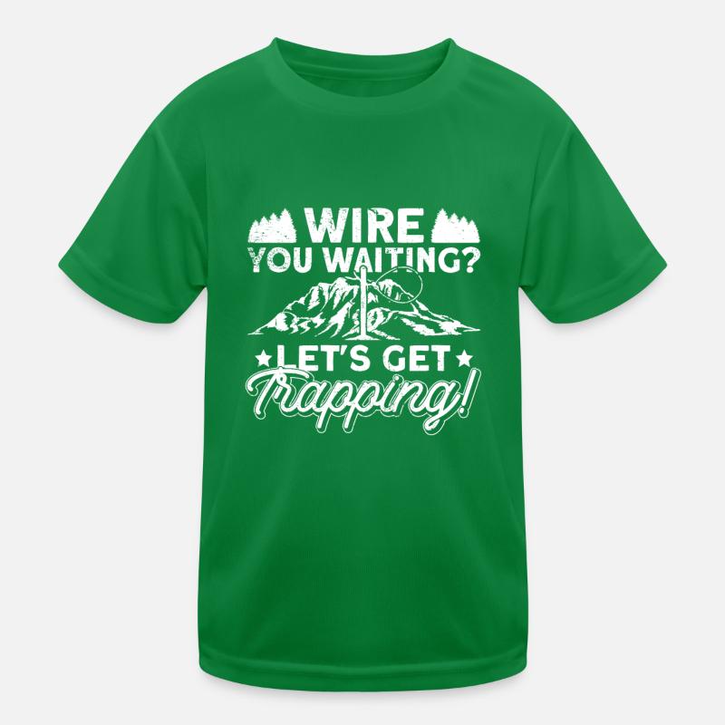Animal Wire Snare Kids Functional T-Shirt