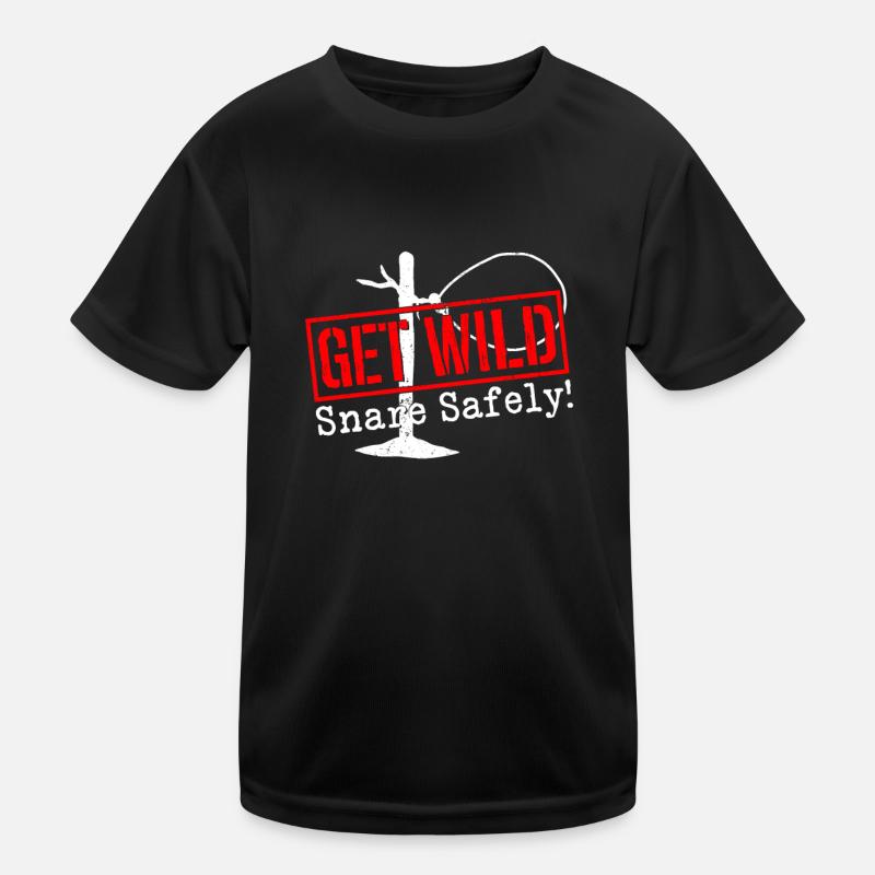 Tierfalle Drahtschlingenfalle Kinder Funktions-T-Shirt