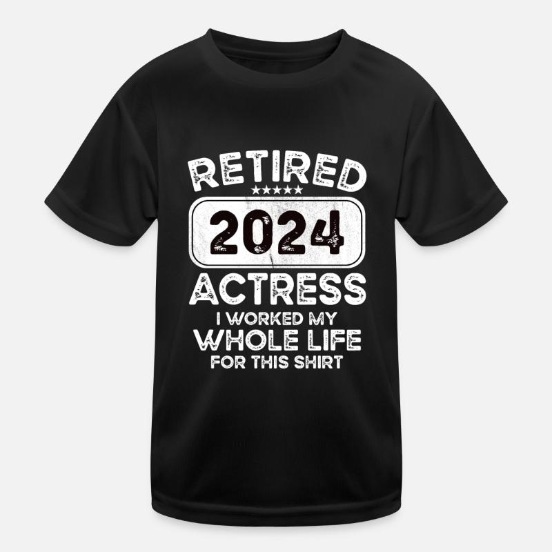 Retired Actress 2024 Kids Functional T-Shirt