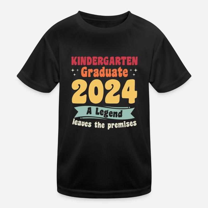 Proud Kindergarten Graduate 2024 Kids Functional T-Shirt