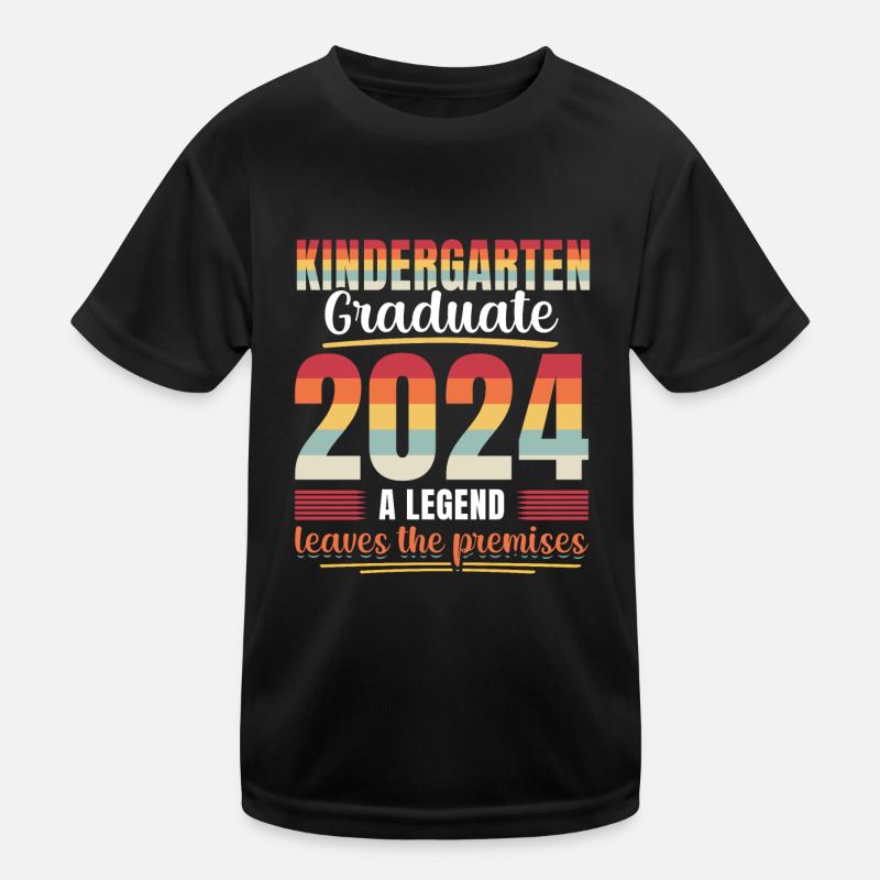 Proud Kindergarten Graduate 2024 Kids Functional T-Shirt