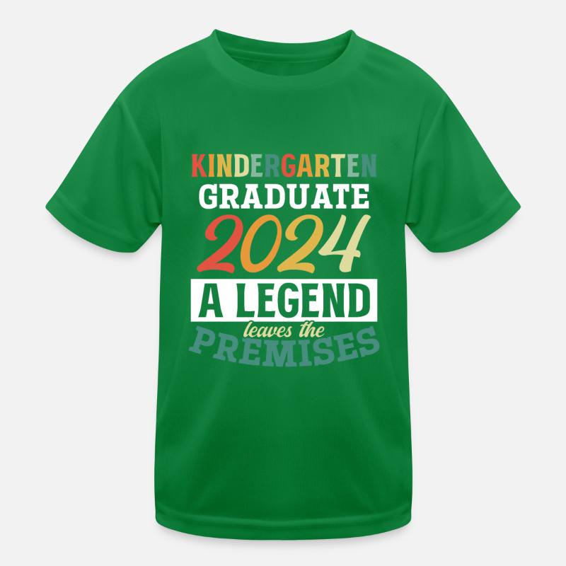 Proud Kindergarten Graduate 2024 Kids Functional T-Shirt