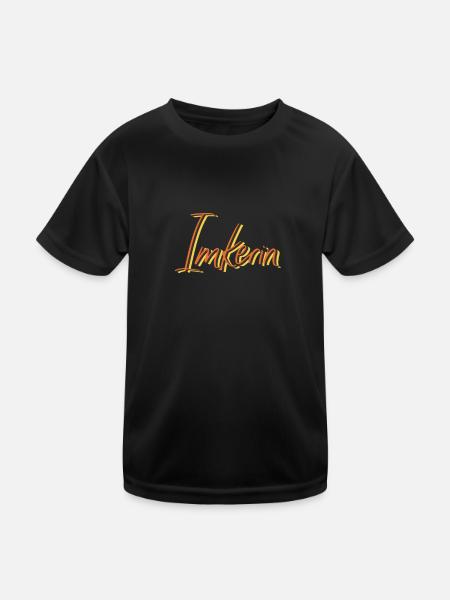 Honig Bienen Imkerei Abschluss-Geschenk Imkerin - Kinder Funktions-T-Shirt - Schwarz - Vorne