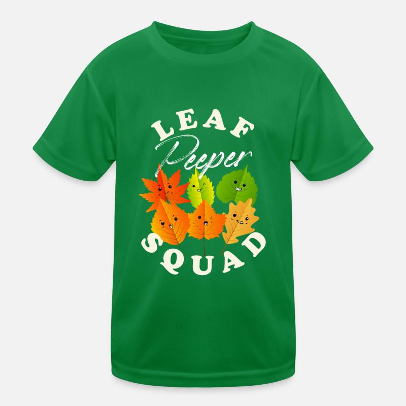 Leaf Peeper Squad Automne Saison Automne Feuilles Peeper T-shirt sport Enfant