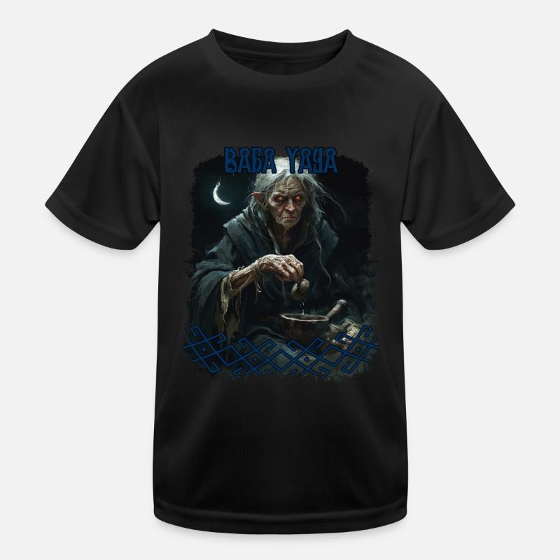 Baba Yoaga Slavic Folklore Mythologie Créature T-shirt sport Enfant