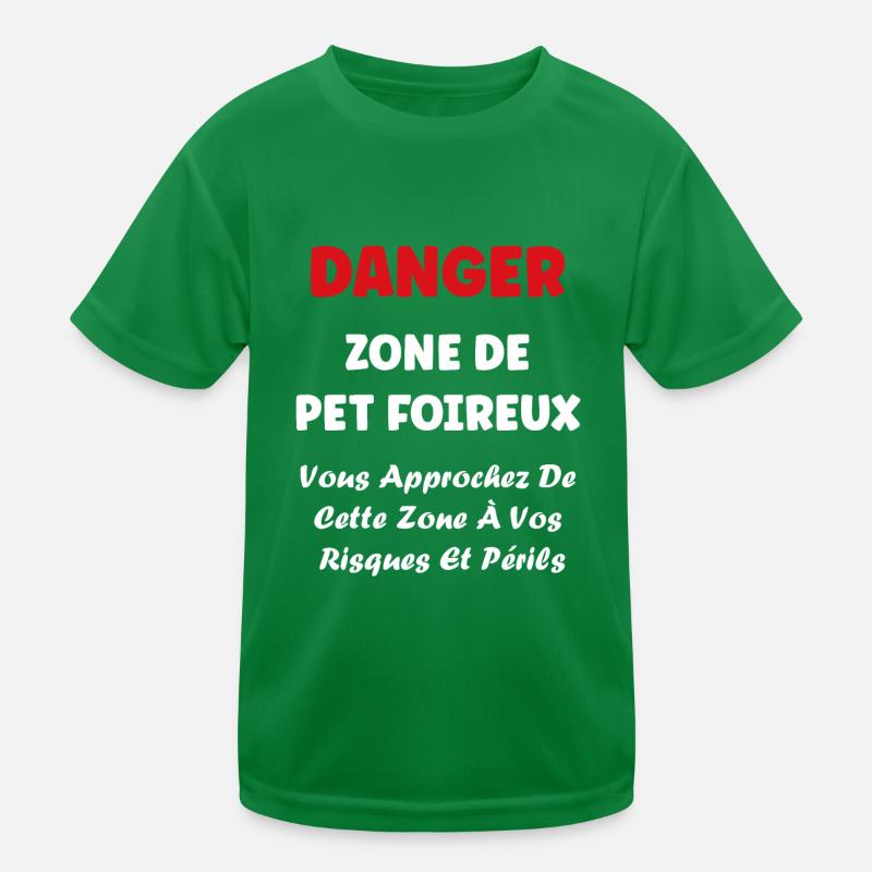 Danger zone de prout T-shirt sport Enfant