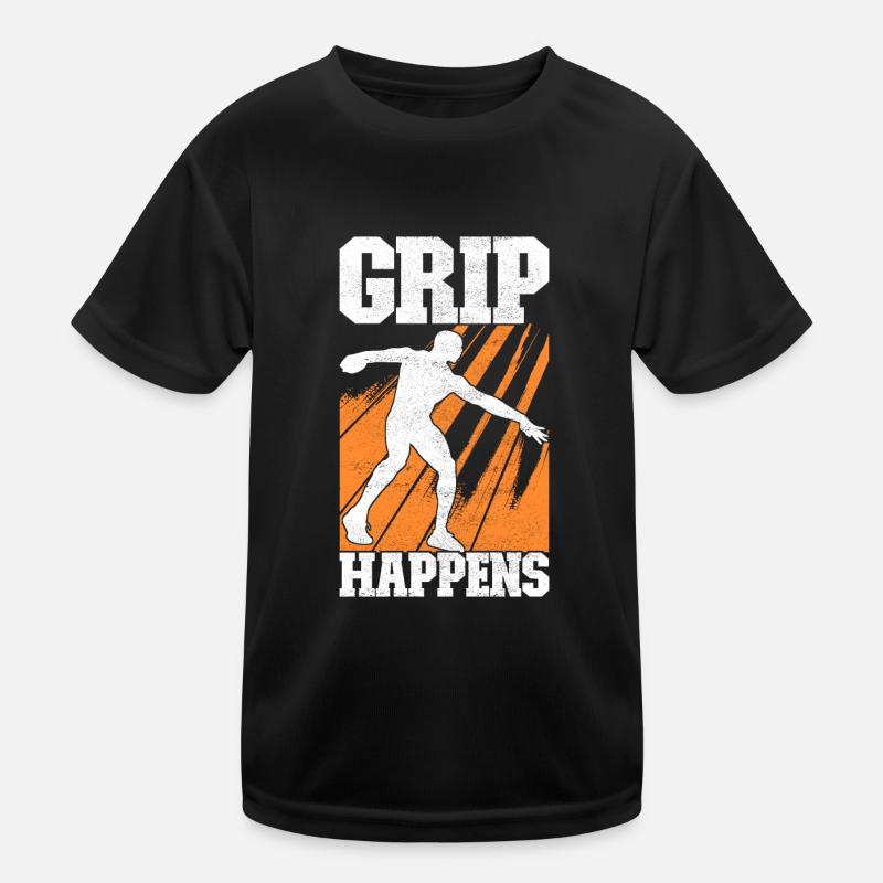 Discus thrower discus throw - Kids Functional T-Shirt - black