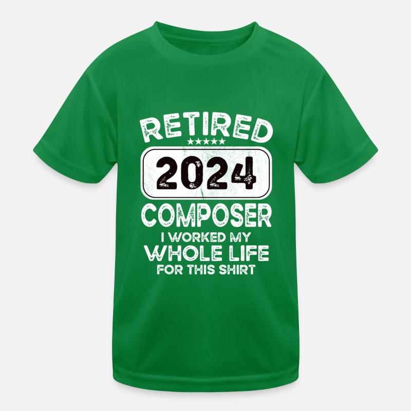 Compositeur retraité 2024 T-shirt sport Enfant