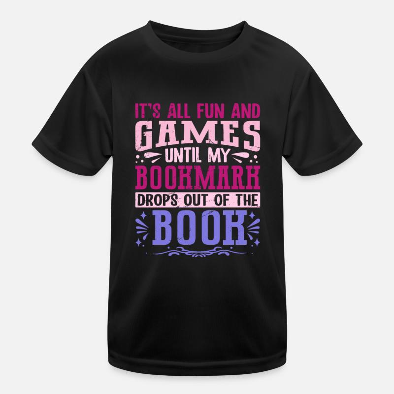 Bookmark – BOOKISH Saying Apparel Kids Functional T-Shirt