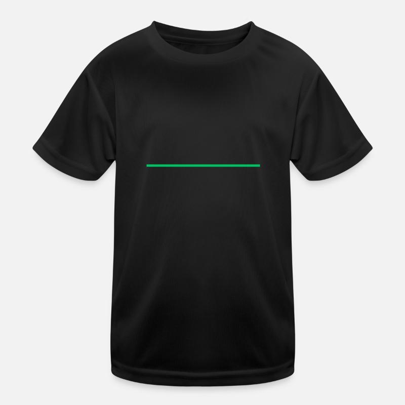 Strich grün Kinder Funktions-T-Shirt