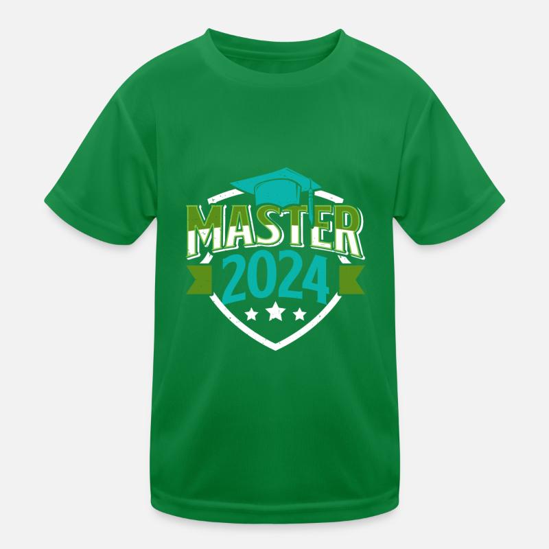 Master 2024 Master's Degree Passed Party Kids Functional T-Shirt