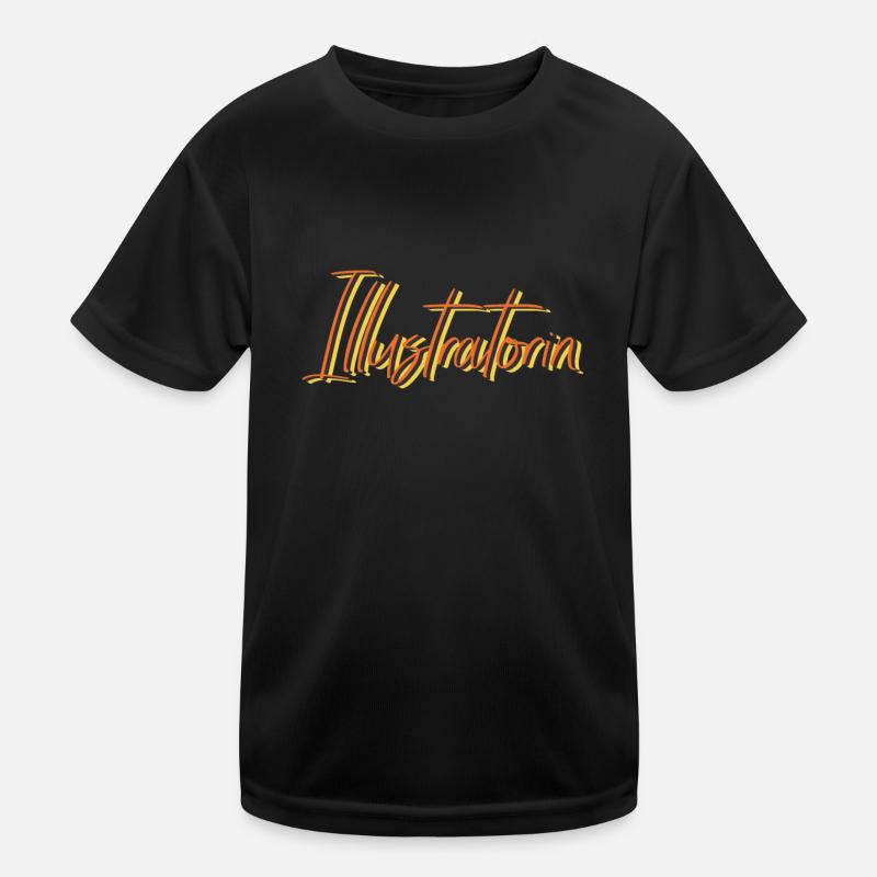 Designer Abschluss-Geschenk Illustratorin Kinder Funktions-T-Shirt