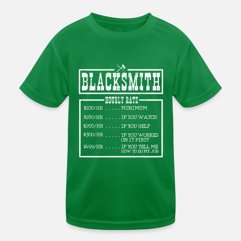 Forging Blacksmith Farrier Gift Kids Functional T-Shirt