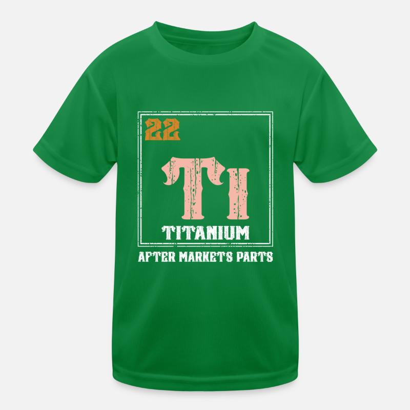 Prothèse de hanche Titanium Ti Used Parts Science T-shirt sport Enfant