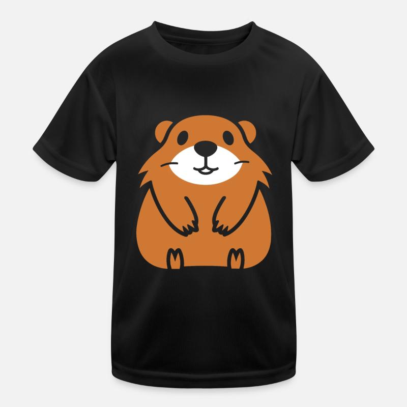 Simple Groundhog Kids Functional T-Shirt