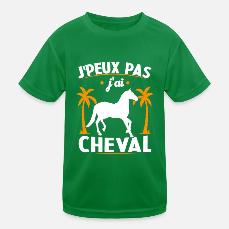 Ich kann nicht, ich habe ein Pferd Kinder Funktions-T-Shirt