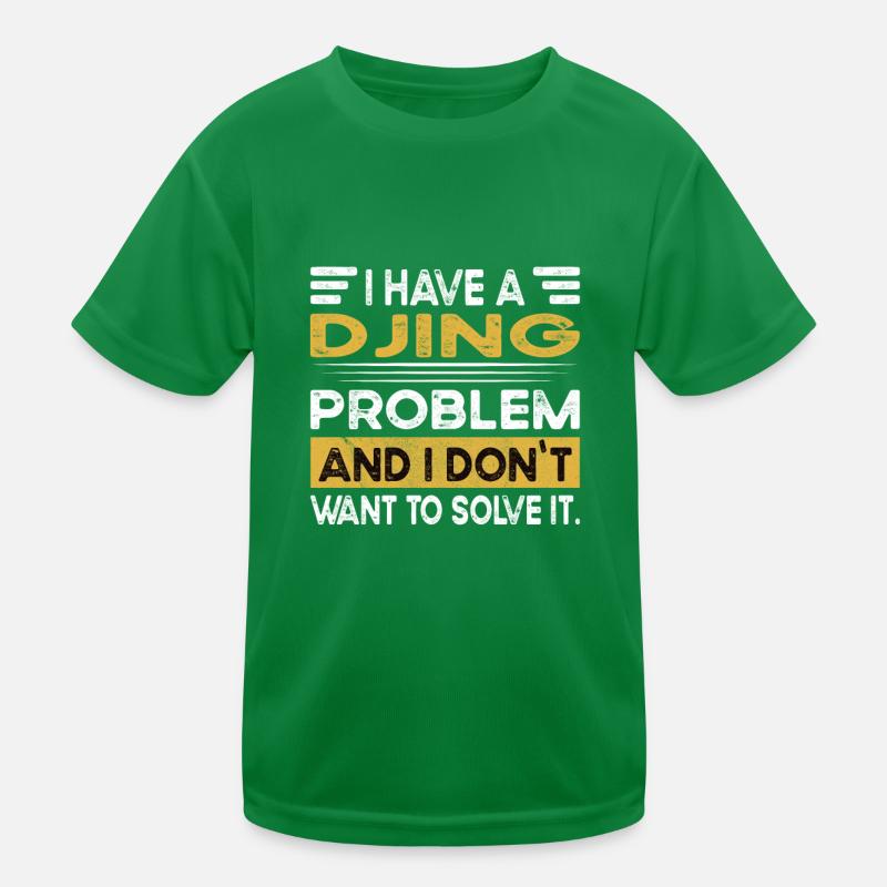 Djing is my hobby Kinder Funktions-T-Shirt