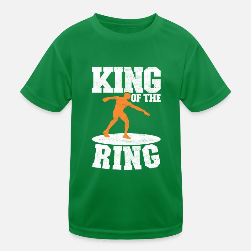 Diskuswerfer Diskuswerfen Kinder Funktions-T-Shirt