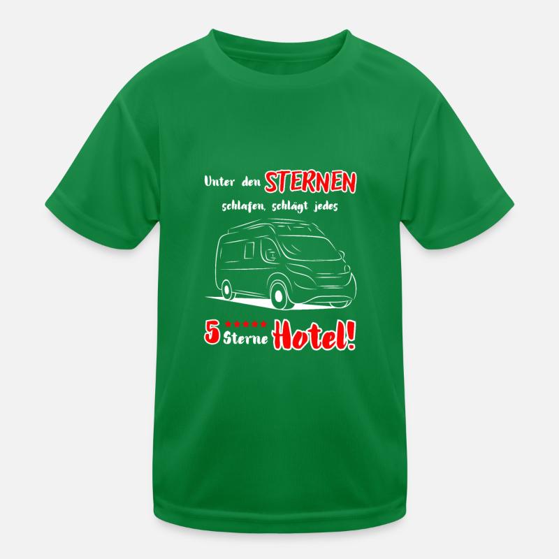 Camping Van Camping-car Dicton + Motif T-shirt sport Enfant