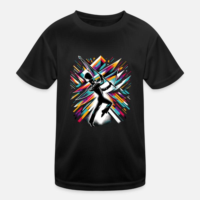 Winter Guard Instructor Colorguard Captain Gift Kinder Funktions-T-Shirt