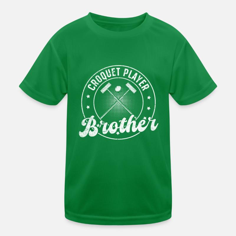 Croquet Player Brother Kinder Funktions-T-Shirt