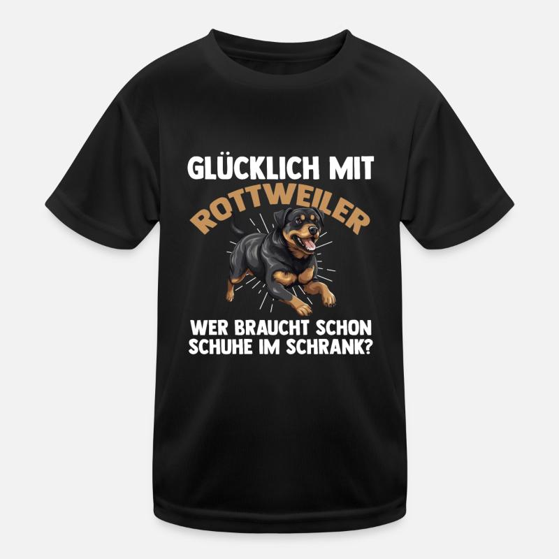 Hund Rottweiler Kinder Funktions-T-Shirt