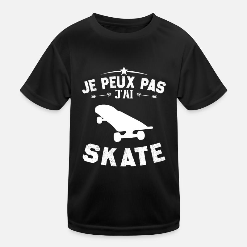 Ich kann nicht skaten Kinder Funktions-T-Shirt