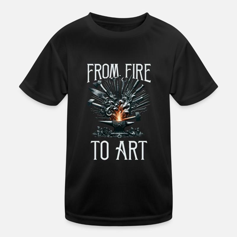Forgeron Ferronnier Forgeron Métal T-shirt sport Enfant