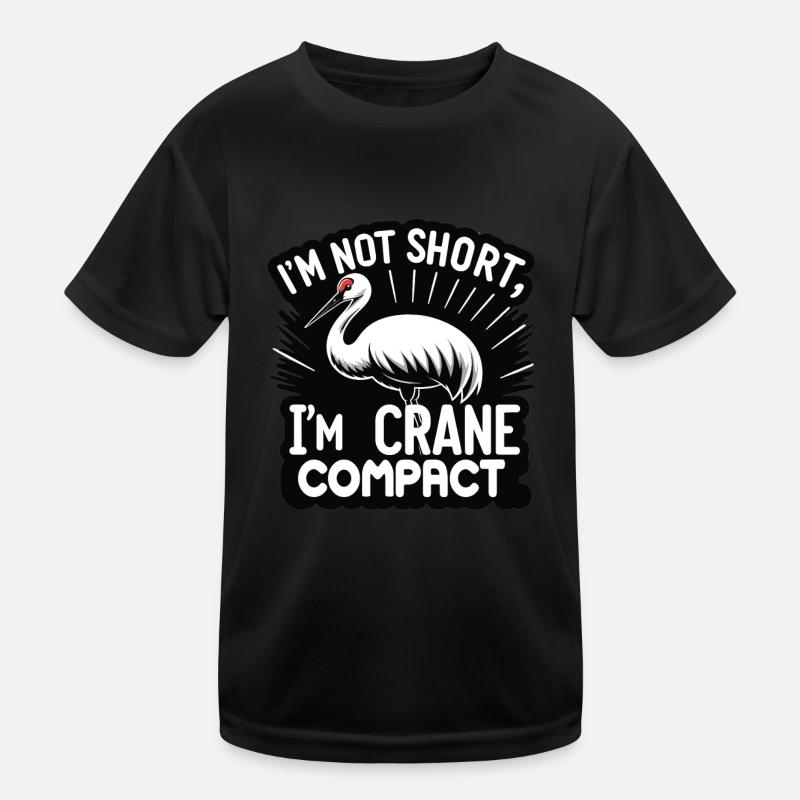 Sandhill Crane Lovers Bird Watching Kids Functional T-Shirt