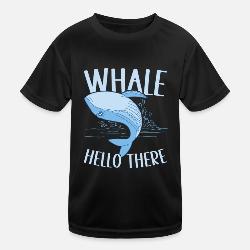 Wale Walfisch Kinder Funktions-T-Shirt