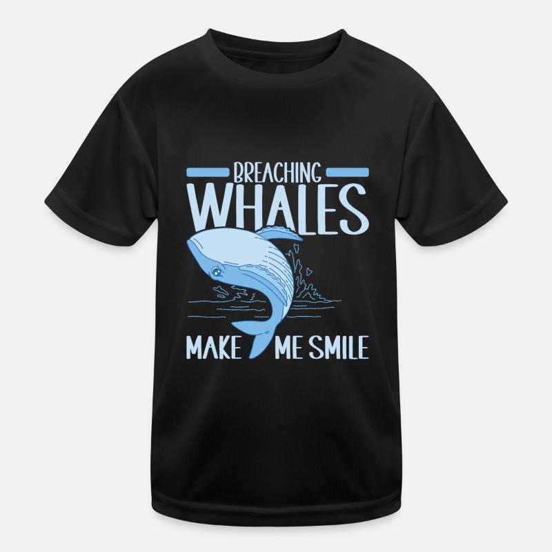Wale Walfisch Kinder Funktions-T-Shirt