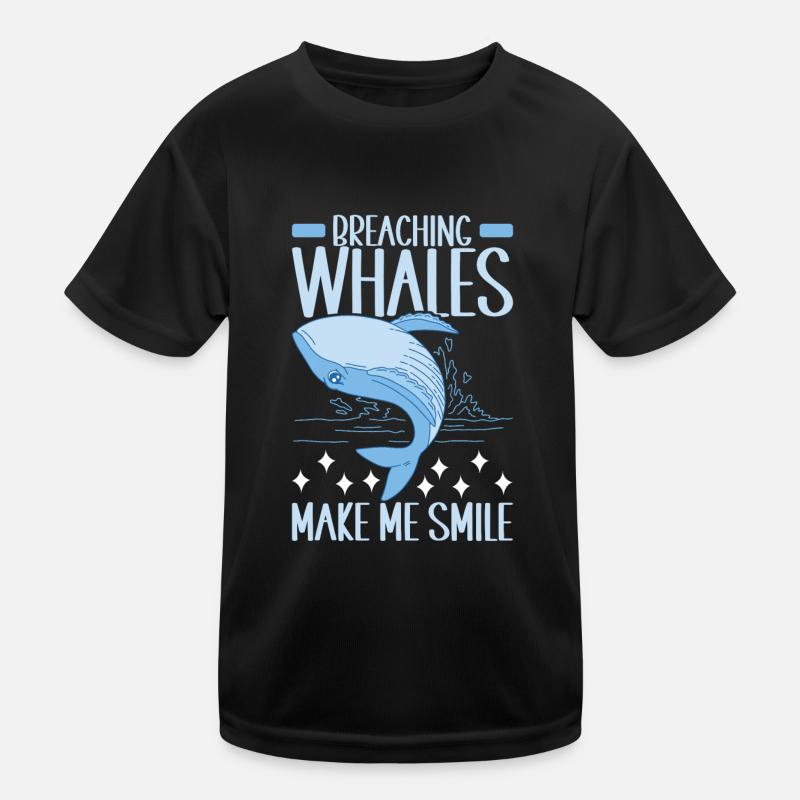 Wale Walfisch Kinder Funktions-T-Shirt
