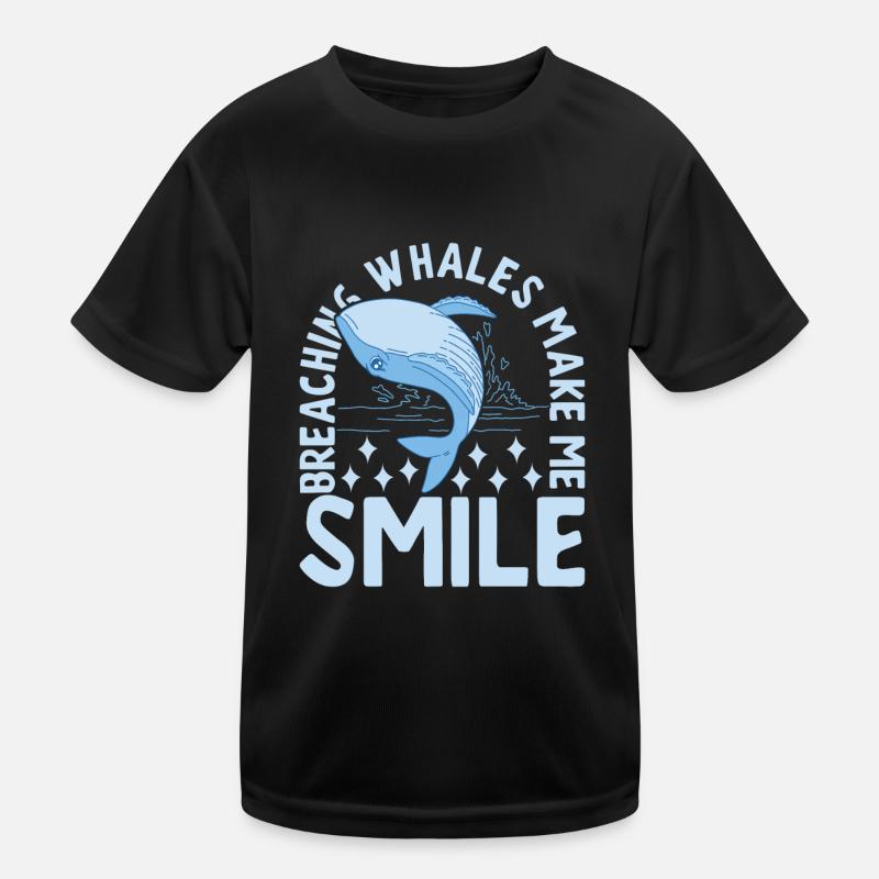 Wale Walfisch Kinder Funktions-T-Shirt