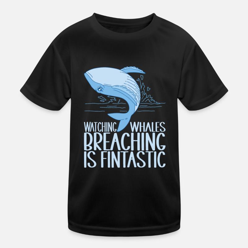 Wale Walfisch Kinder Funktions-T-Shirt