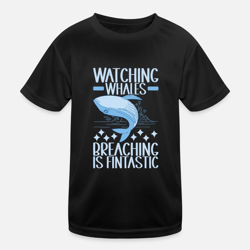 Wale Walfisch Kinder Funktions-T-Shirt