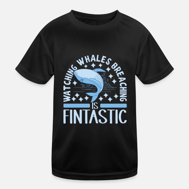 Wale Walfisch Kinder Funktions-T-Shirt