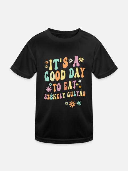 Szekely Gulya's Spell - Kids Functional T-Shirt - black - Front