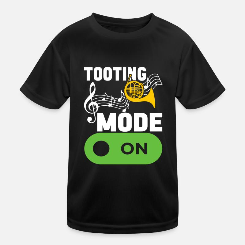 Horn Blechblasinstrument Kinder Funktions-T-Shirt