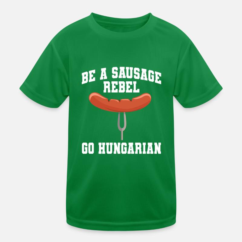 authentUngarischer Wurst-rebell Kinder Funktions-T-Shirt