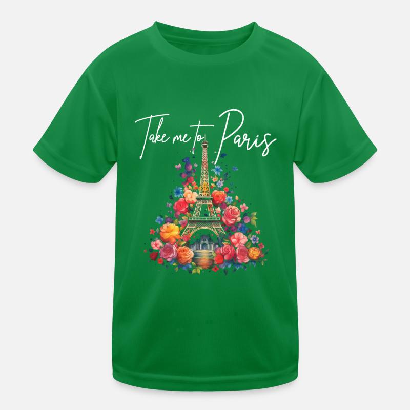 Paris Frankreich Eiffelturm Souvenir Kinder Funktions-T-Shirt