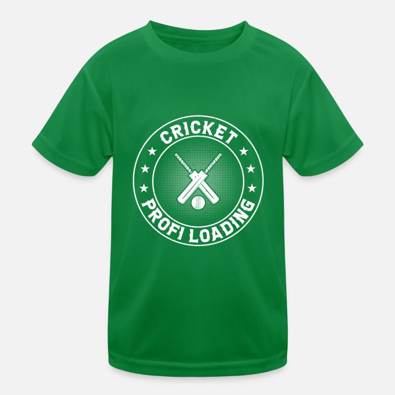 Cricket Profi Loading - Cricket Player Cricketer C Kinder Funktions-T-Shirt