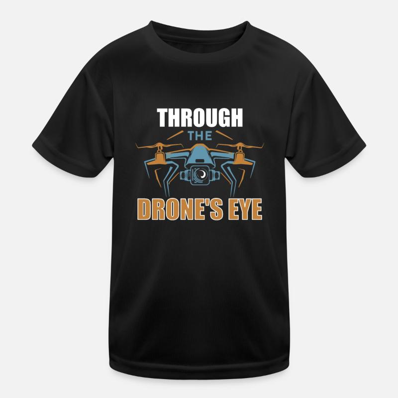 Drone Pilot Grandpa Gift Idea Old Man With Kids Functional T-Shirt