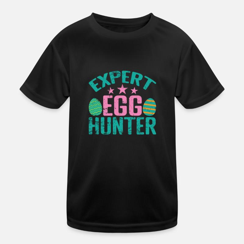 Expert Egg Hunter Ostern bunte Ostereier Kinder Funktions-T-Shirt