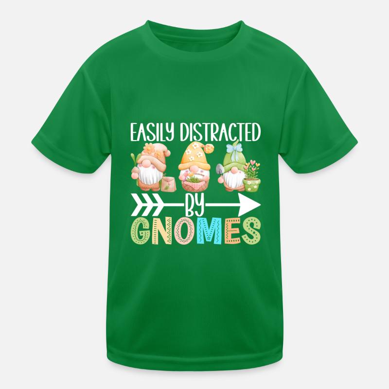 Gartenzwerge Gartenarbeit Kinder Funktions-T-Shirt
