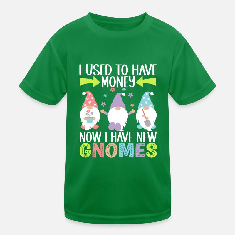 Gartenzwerge Gartenarbeit Kinder Funktions-T-Shirt