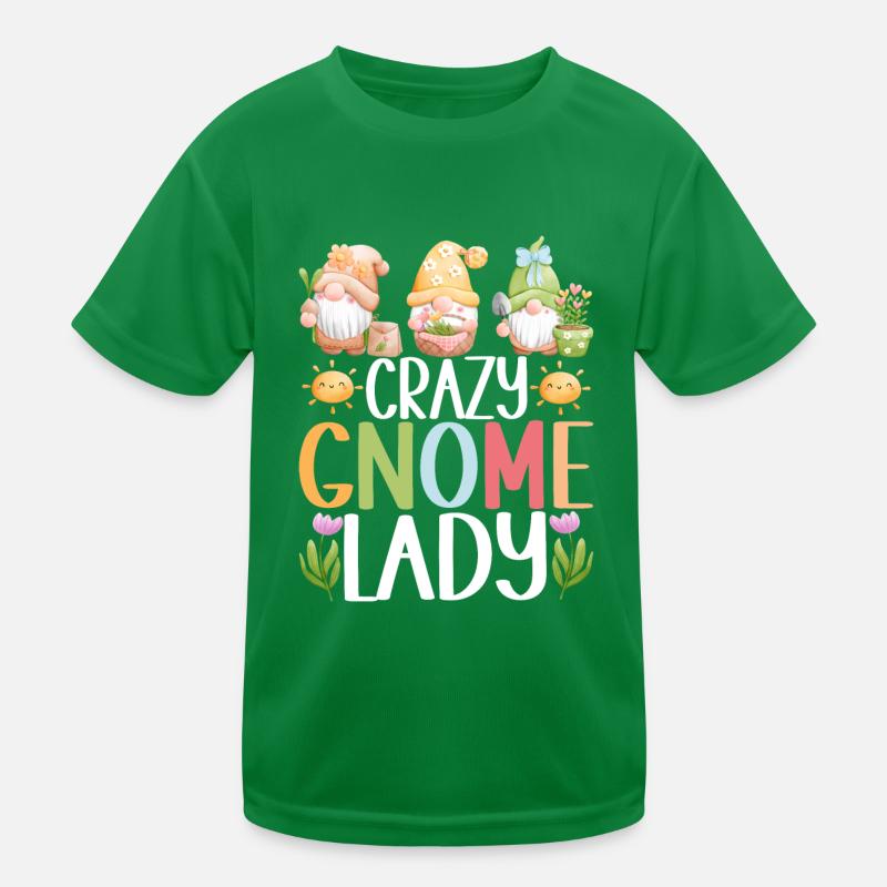 Gartenzwerge Gartenarbeit Kinder Funktions-T-Shirt