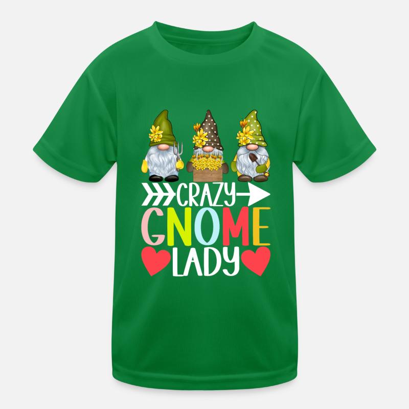 Gartenzwerge Gartenarbeit Kinder Funktions-T-Shirt