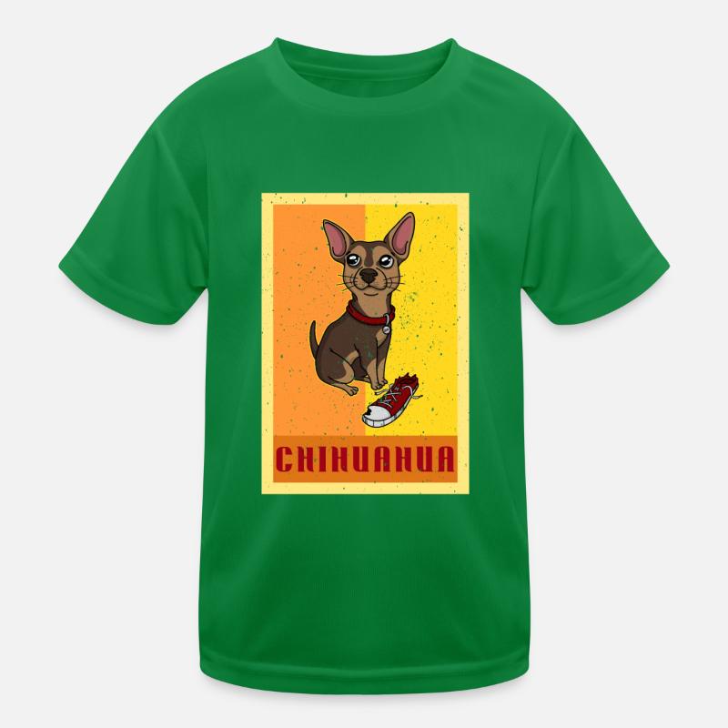 Sneaker Chihuahua Retro Hund Kinder Funktions-T-Shirt